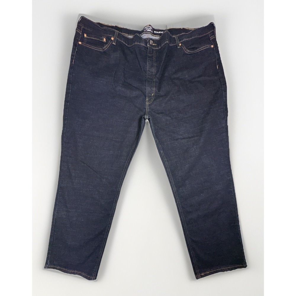 LEVIS ATHLETIC TAPER MENS DARK WASH JEANS SIZE 50 X 30